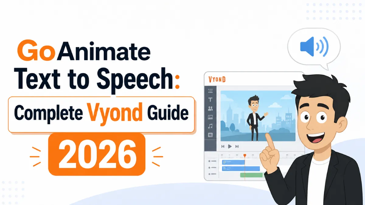 GoAnimate (Vyond) Text to Speech: Complete Guide + Best Alternatives [2026]