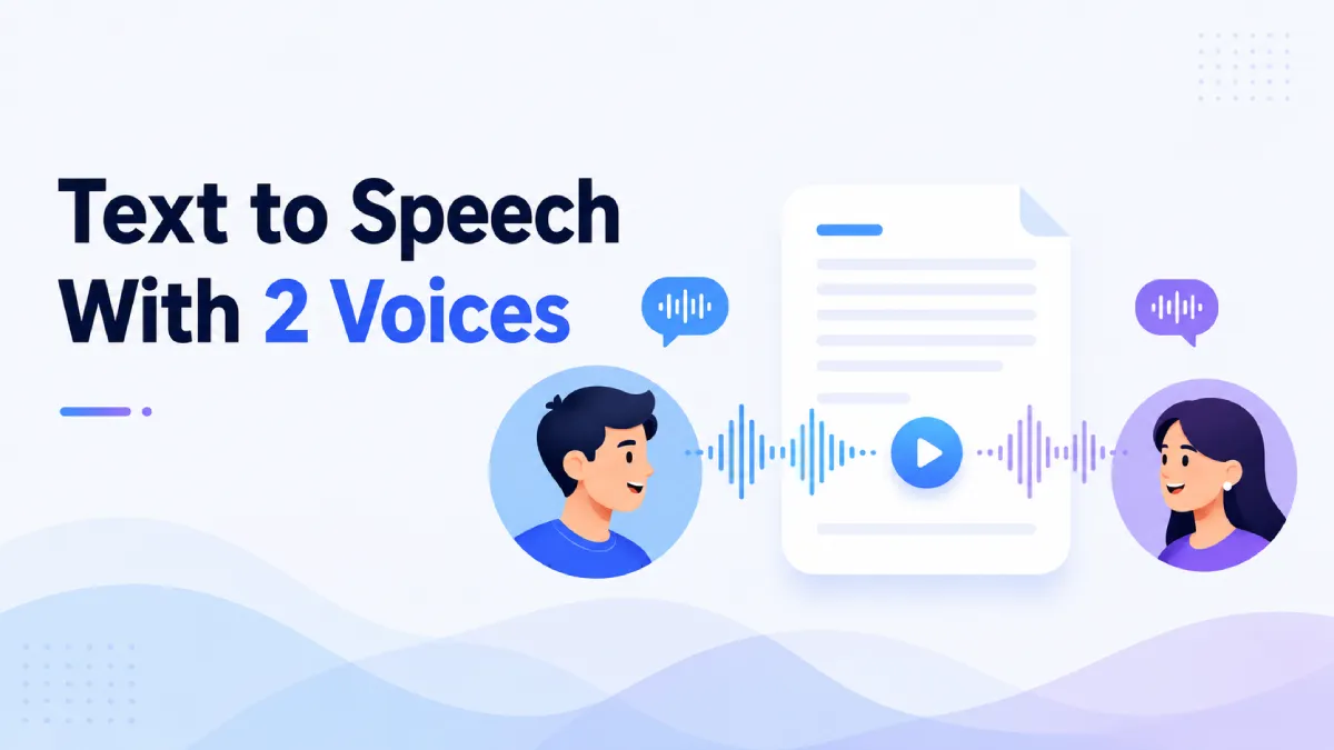 Text to Speech With 2 Voices