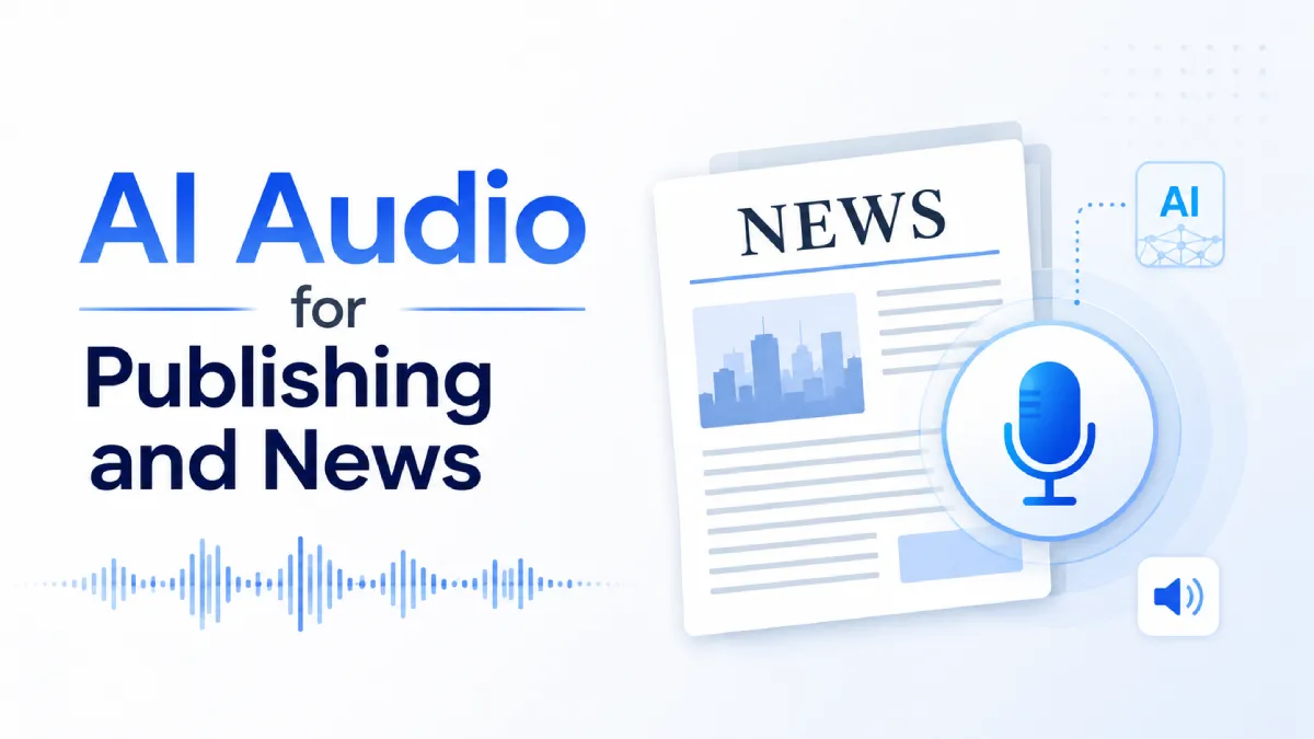 AI Audio for Publishing and News: How Publishers Can Turn Written Content Into a Real Listening Product